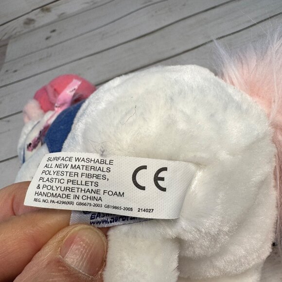 Aurora Cowboy Horse Plush White Pink Hat Bandana Boots Stuffed Animal 8" Toy - Picture 4 of 11